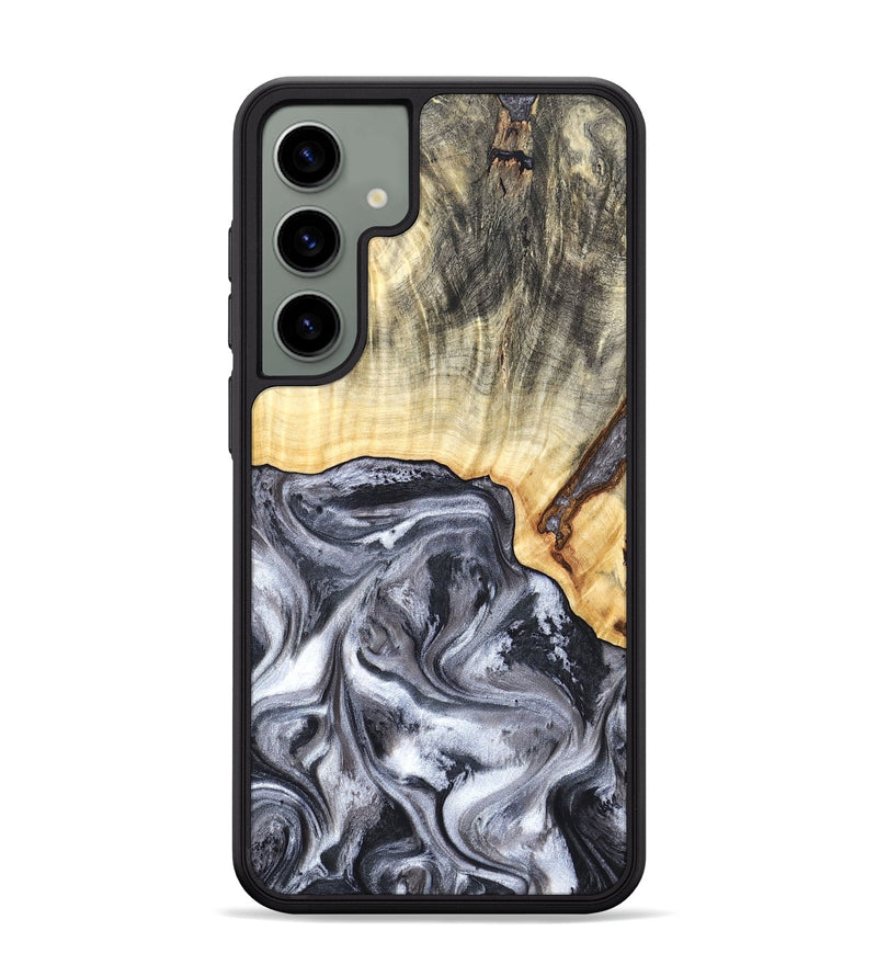 Galaxy S24 Plus Wood Phone Case - Margo (Black & White, 819280)