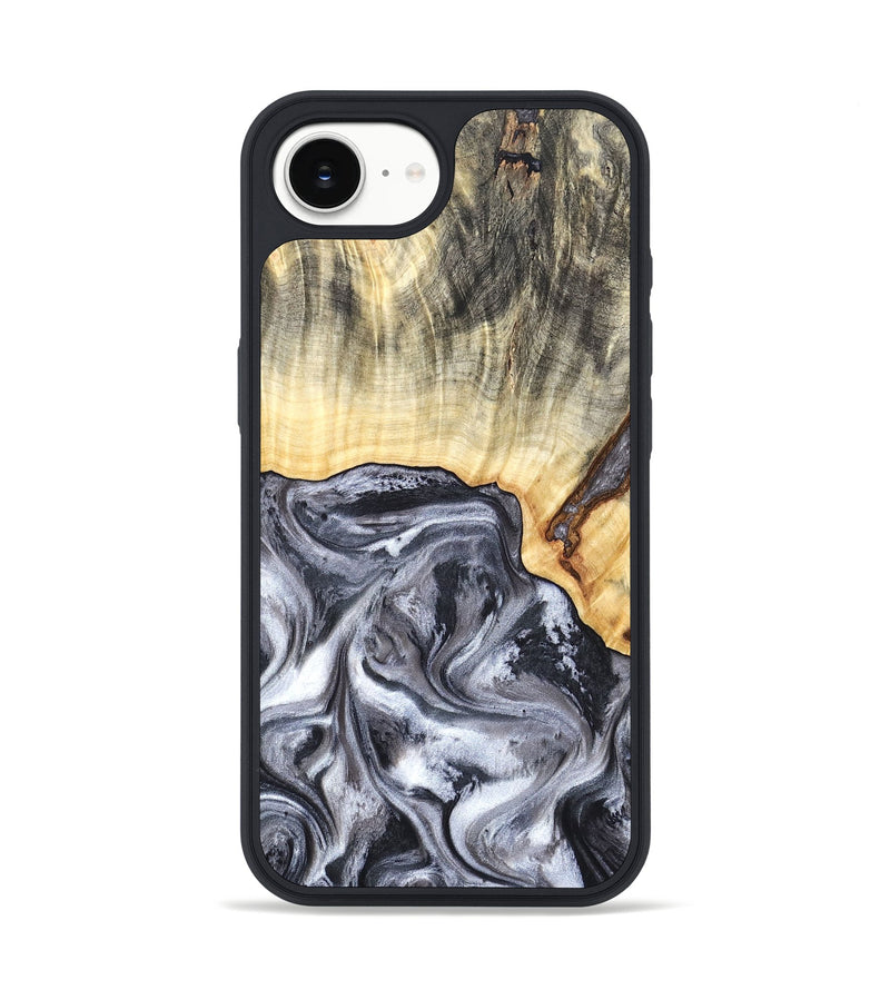 iPhone 17e Wood Phone Case - Margo (Black & White, 819280)