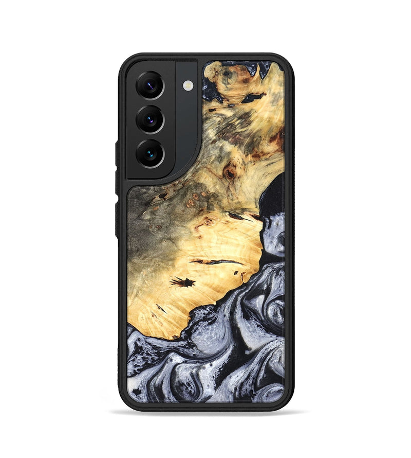 Galaxy S22 Wood Phone Case - Theron (Black & White, 819281)