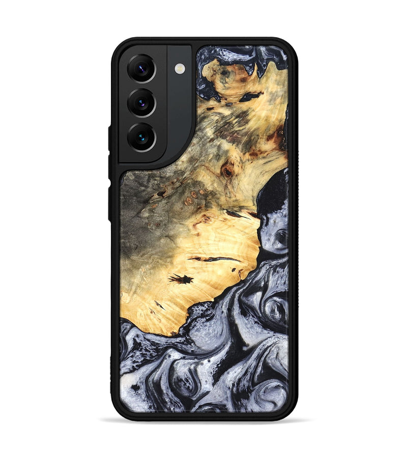 Galaxy S22 Plus Wood Phone Case - Theron (Black & White, 819281)