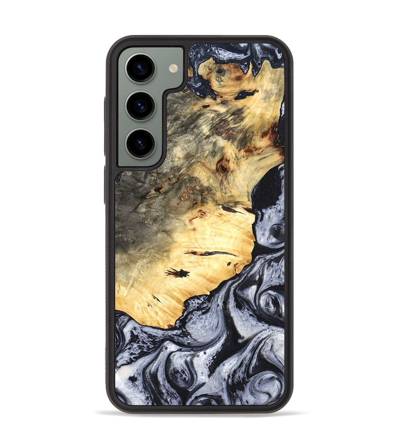 Galaxy S23 Plus Wood Phone Case - Theron (Black & White, 819281)