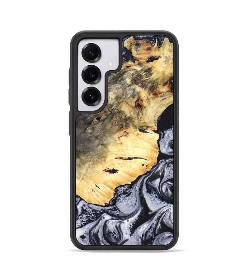 Galaxy S25 Wood Phone Case - Theron (Black & White, 819281)