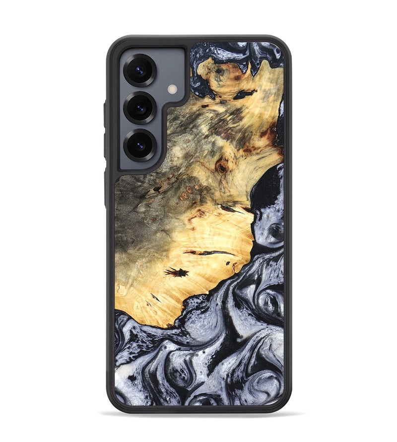 Galaxy S25 Plus Wood Phone Case - Theron (Black & White, 819281)
