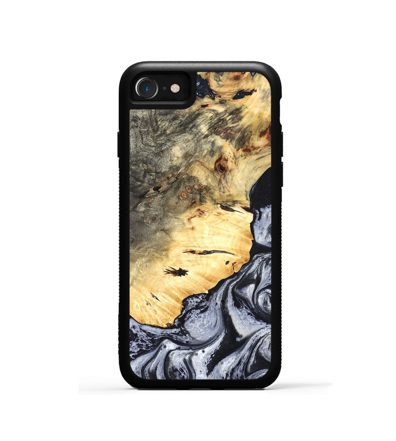 iPhone SE Wood Phone Case - Theron (Black & White, 819281)