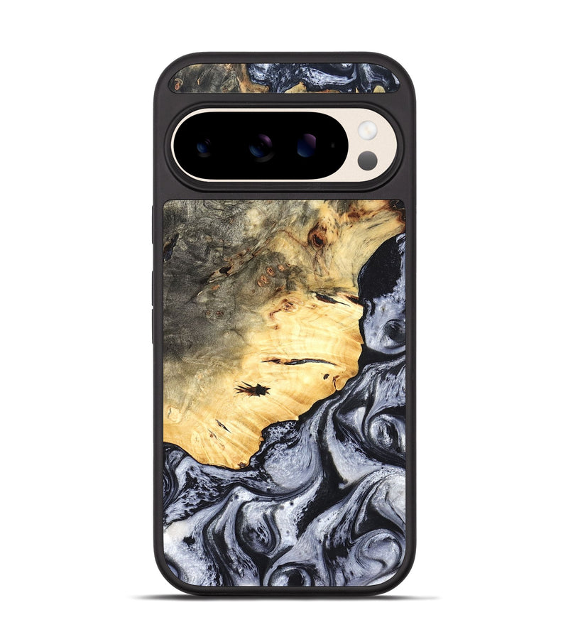 Pixel 10 Wood Phone Case - Theron (Black & White, 819281)