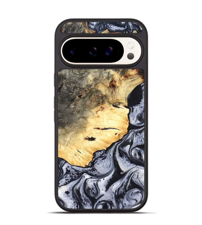 Pixel 9 Wood Phone Case - Theron (Black & White, 819281)