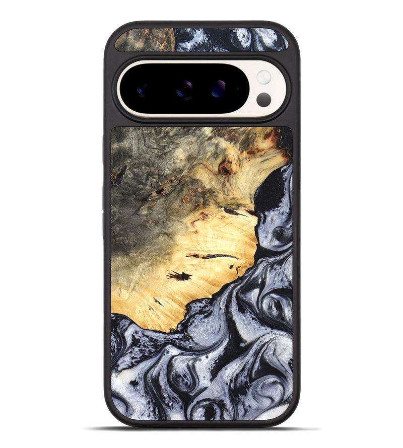Pixel 9 Pro XL Wood Phone Case - Theron (Black & White, 819281)