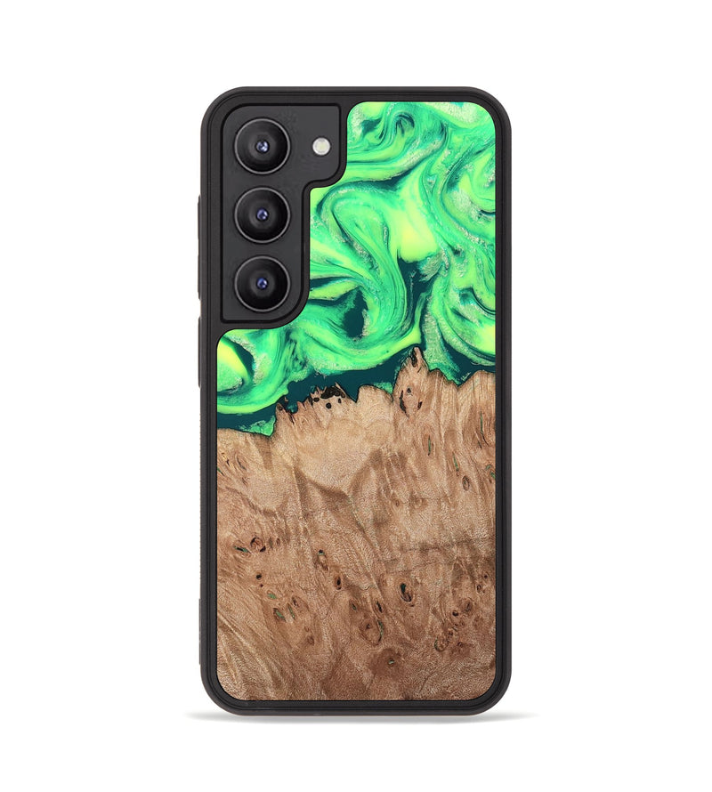 Galaxy S23 Wood Phone Case - Martika (Green, 819282)