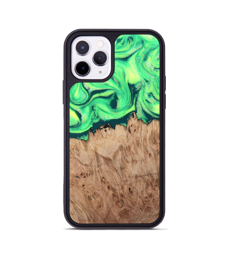 iPhone 11 Pro Wood Phone Case - Martika (Green, 819282)