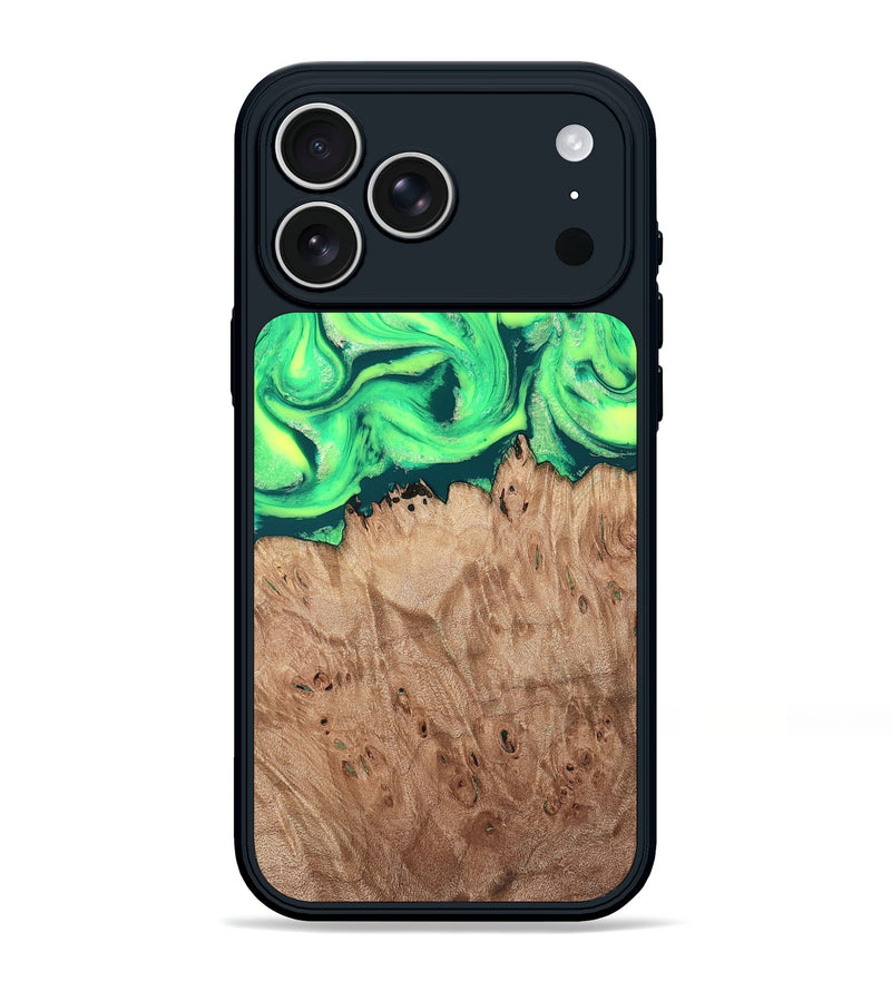 iPhone 17 Pro Max Wood Phone Case - Martika (Green, 819282)