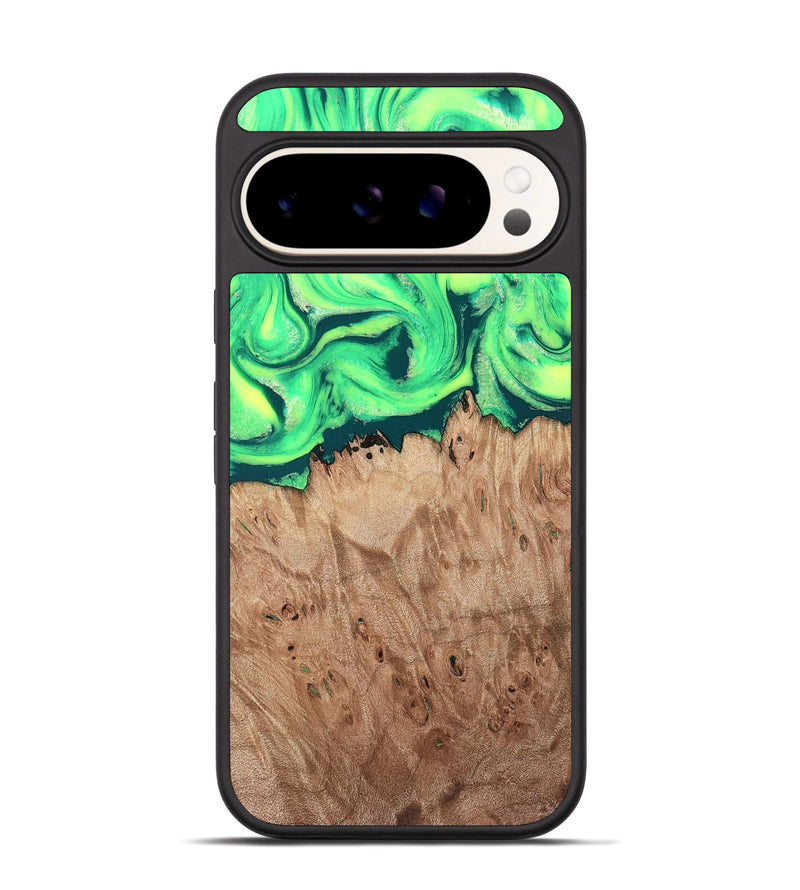 Pixel 9 Pro Wood Phone Case - Martika (Green, 819282)