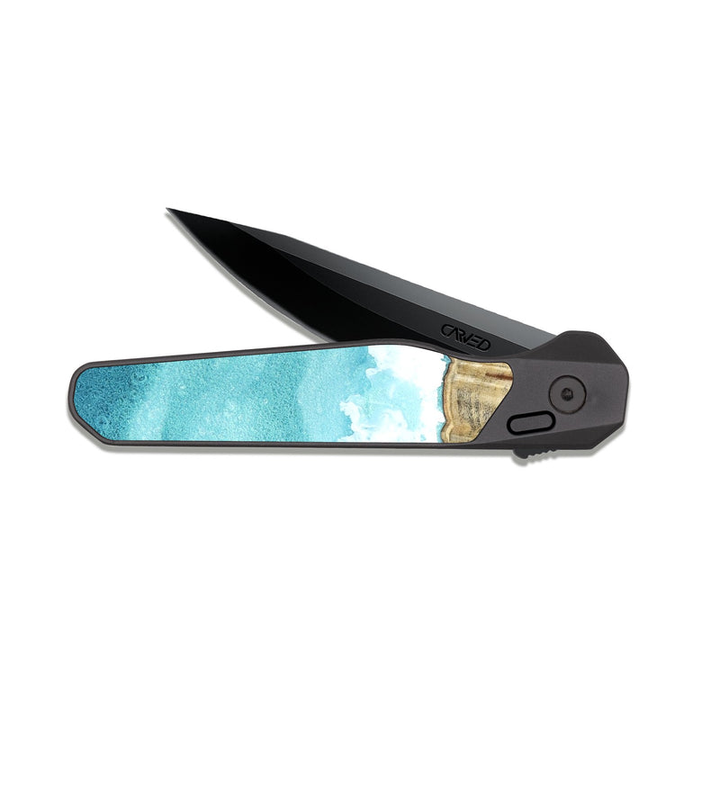EDC Dark Slate Wood Pocket Knife - Lavina (Coastal, 819298)