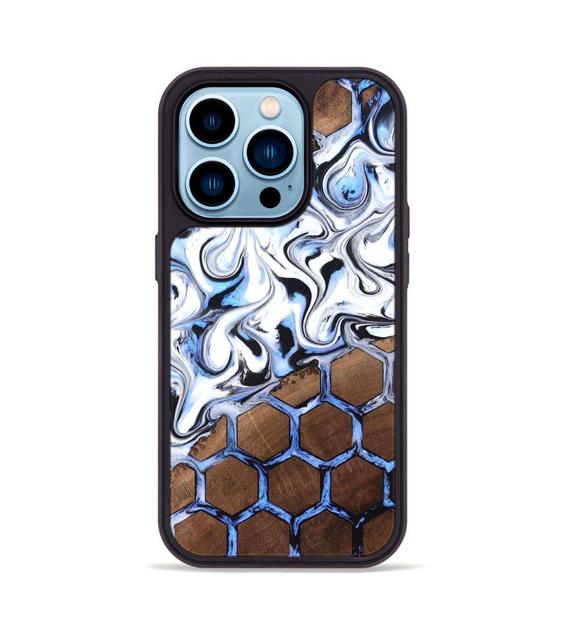 iPhone 14 Pro Wood Phone Case - Britny (Pattern, 819299)