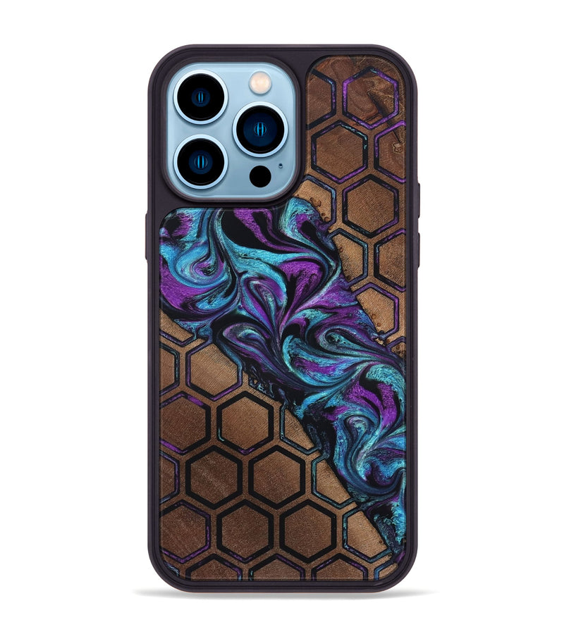 iPhone 14 Pro Max Wood Phone Case - Makaila (Pattern, 819300)