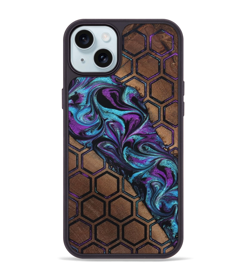 iPhone 15 Plus Wood Phone Case - Makaila (Pattern, 819300)