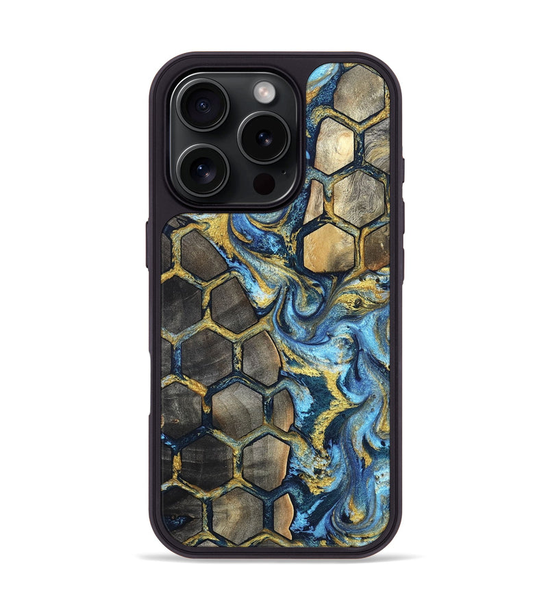 iPhone 16 Pro Wood Phone Case - Faye (Pattern, 819301)