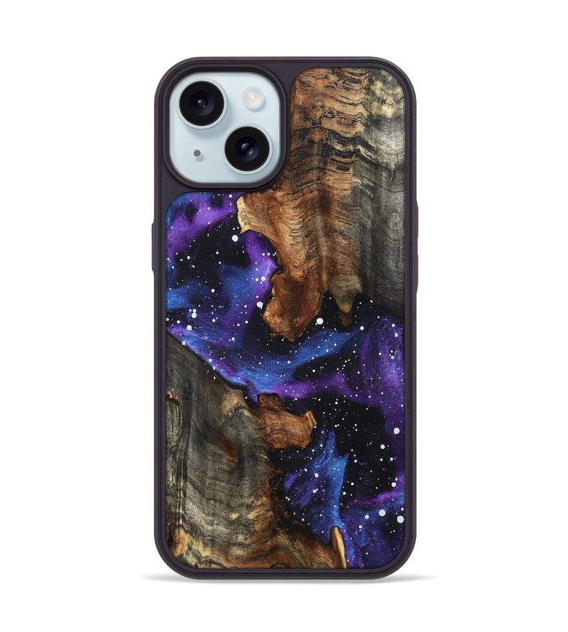 iPhone 15 Wood Phone Case - Shavon (Cosmos, 819307)