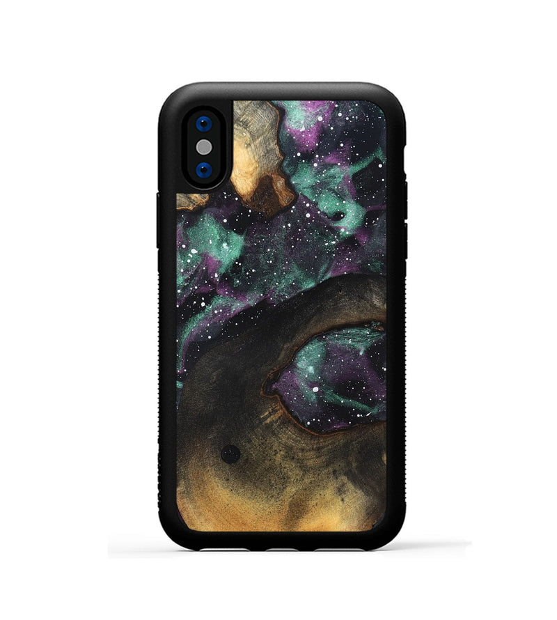 iPhone Xs Wood Phone Case - Etha (Cosmos, 819309)