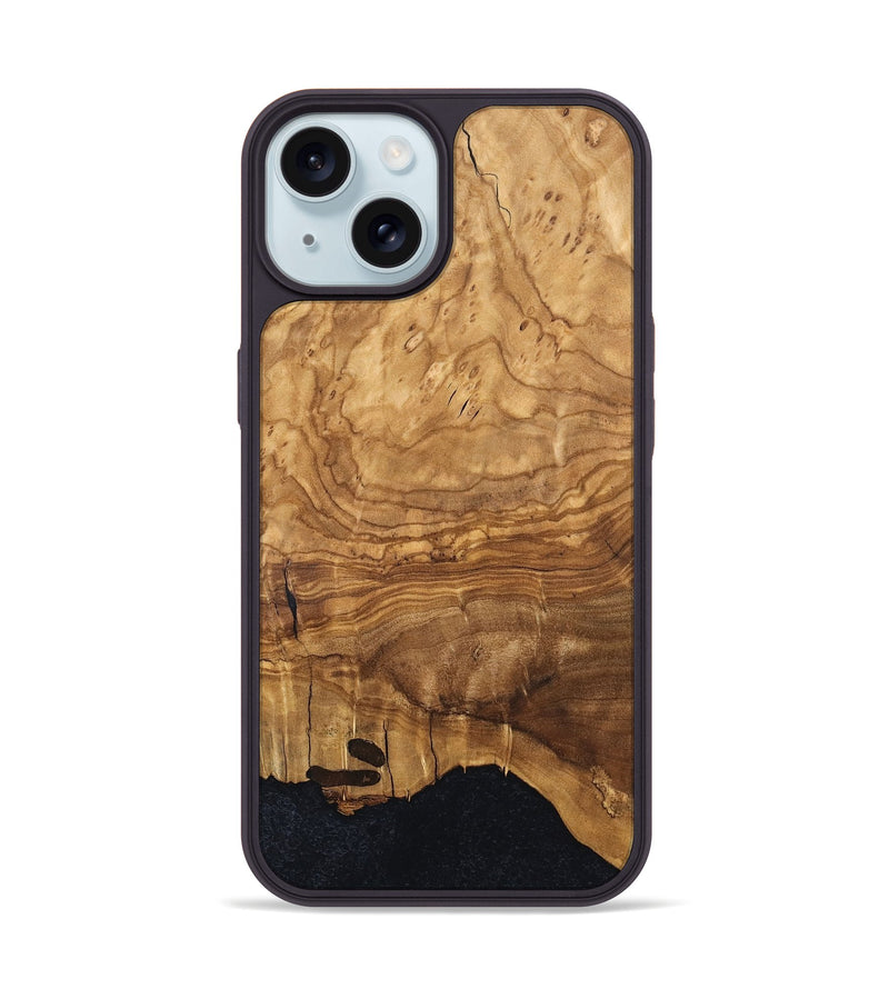 iPhone 15 Wood Phone Case - Lukas (Wood Burl, 819311)