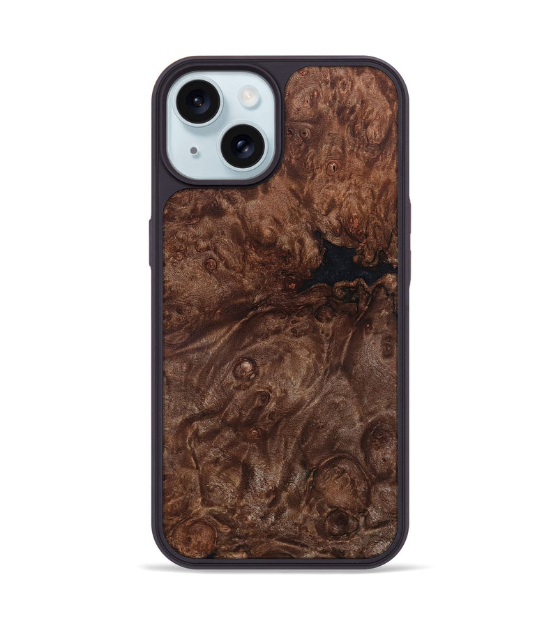 iPhone 15 Wood Phone Case - Telly (Wood Burl, 819312)