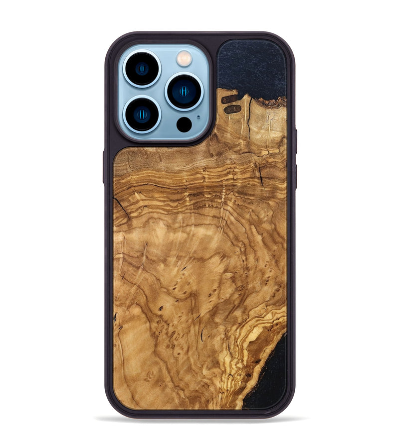 iPhone 14 Pro Max Wood Phone Case - Alyvia (Wood Burl, 819313)