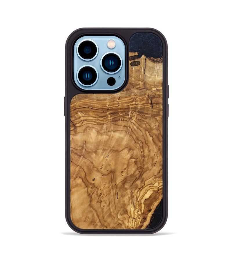 iPhone 14 Pro Wood Phone Case - Alyvia (Wood Burl, 819313)