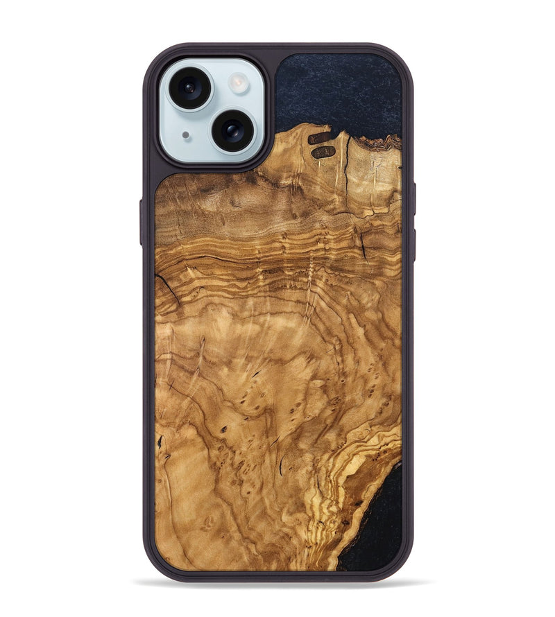 iPhone 15 Plus Wood Phone Case - Alyvia (Wood Burl, 819313)