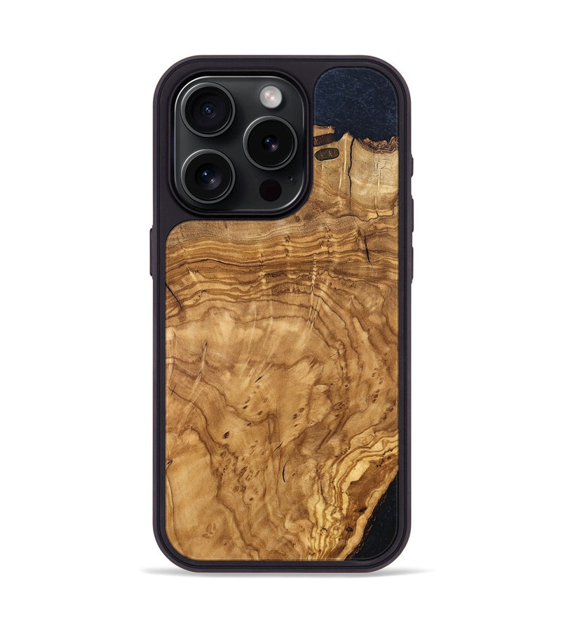 iPhone 15 Pro Wood Phone Case - Alyvia (Wood Burl, 819313)