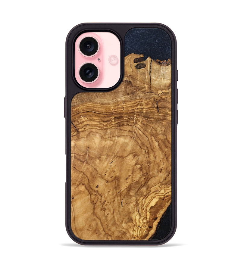 iPhone 16 Wood Phone Case - Alyvia (Wood Burl, 819313)
