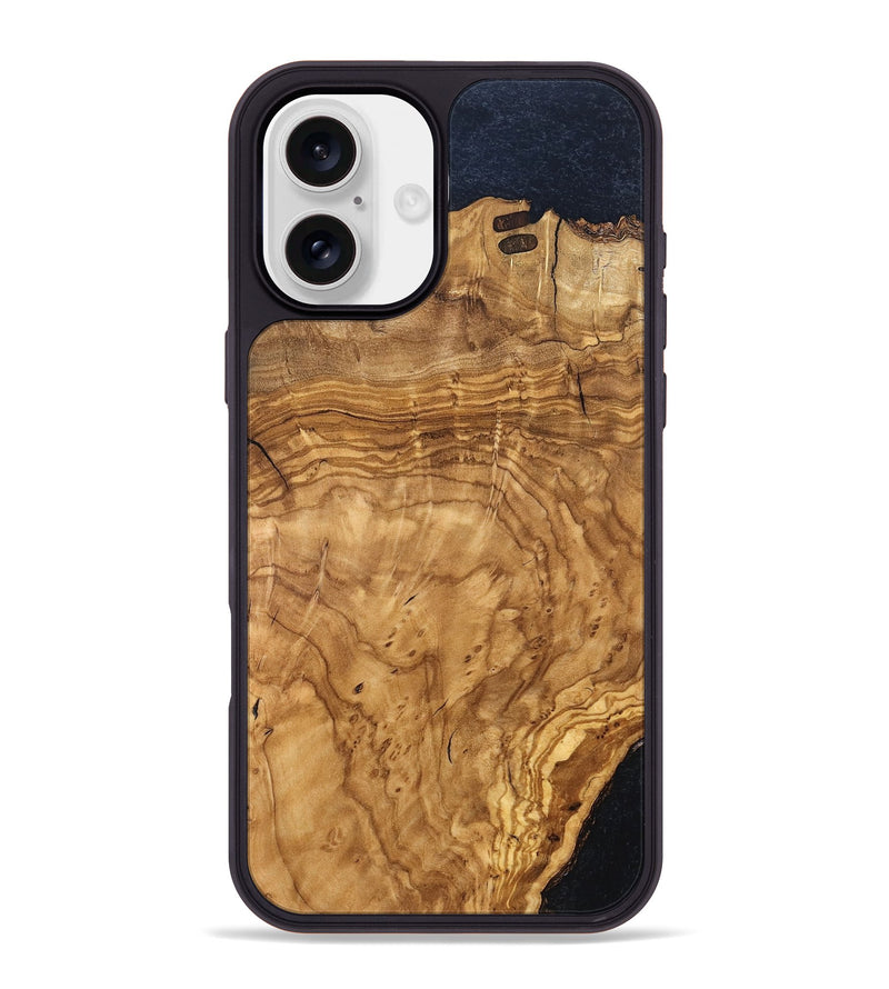 iPhone 16 Plus Wood Phone Case - Alyvia (Wood Burl, 819313)