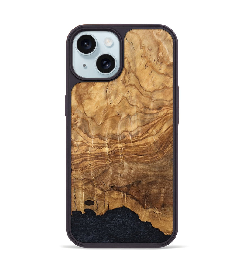 iPhone 15 Wood Phone Case - Eryn (Wood Burl, 819316)