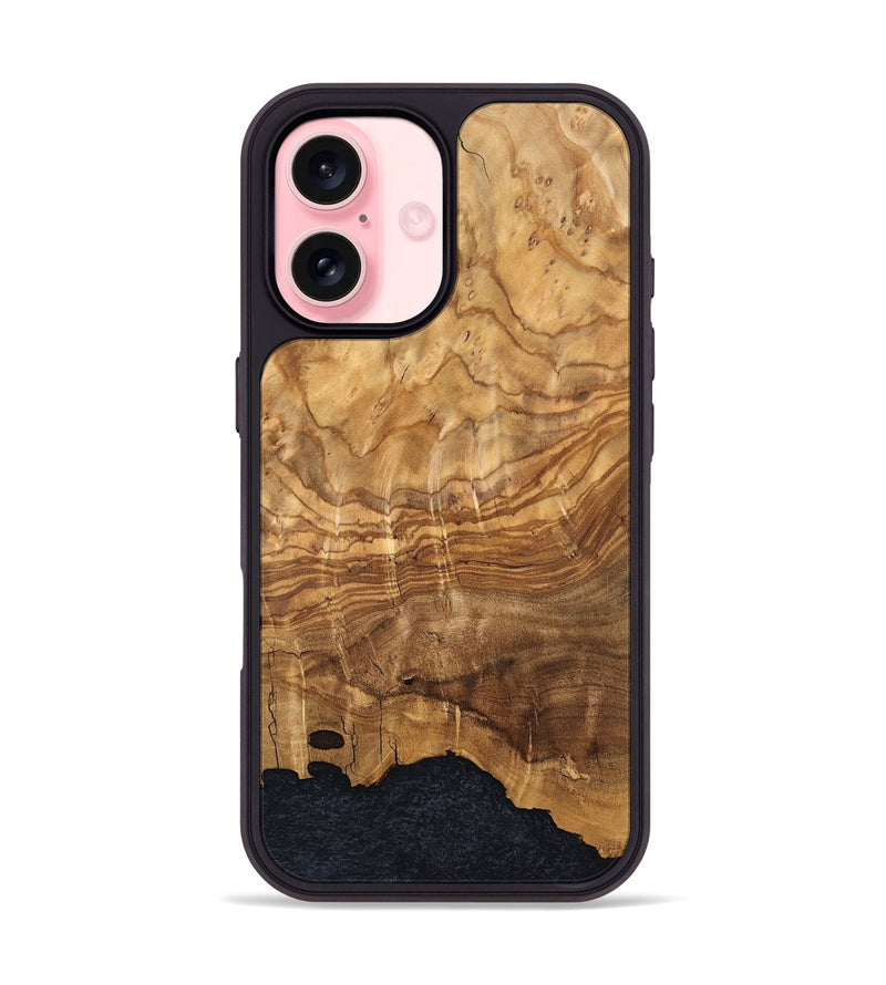 iPhone 16 Wood Phone Case - Eryn (Wood Burl, 819316)