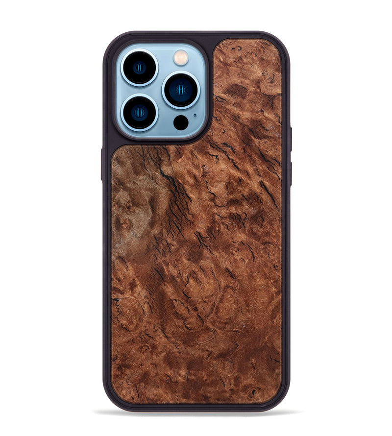 iPhone 14 Pro Max Wood Phone Case - Denis (Wood Burl, 819317)