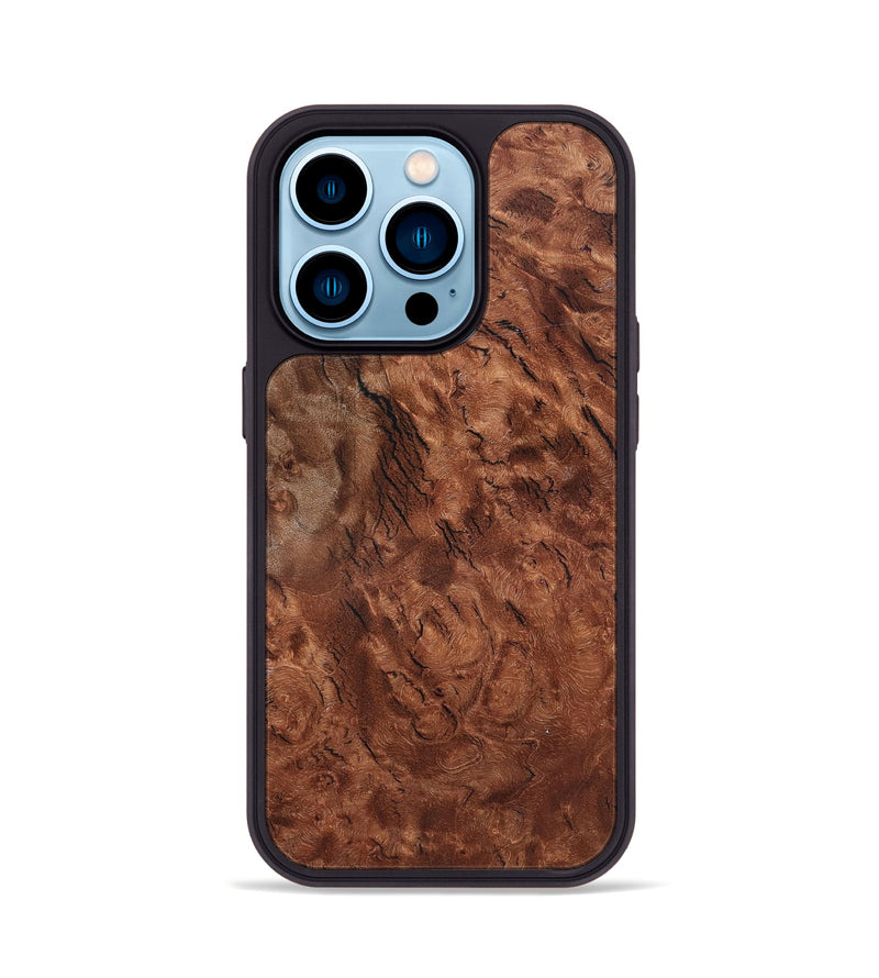 iPhone 14 Pro Wood Phone Case - Denis (Wood Burl, 819317)