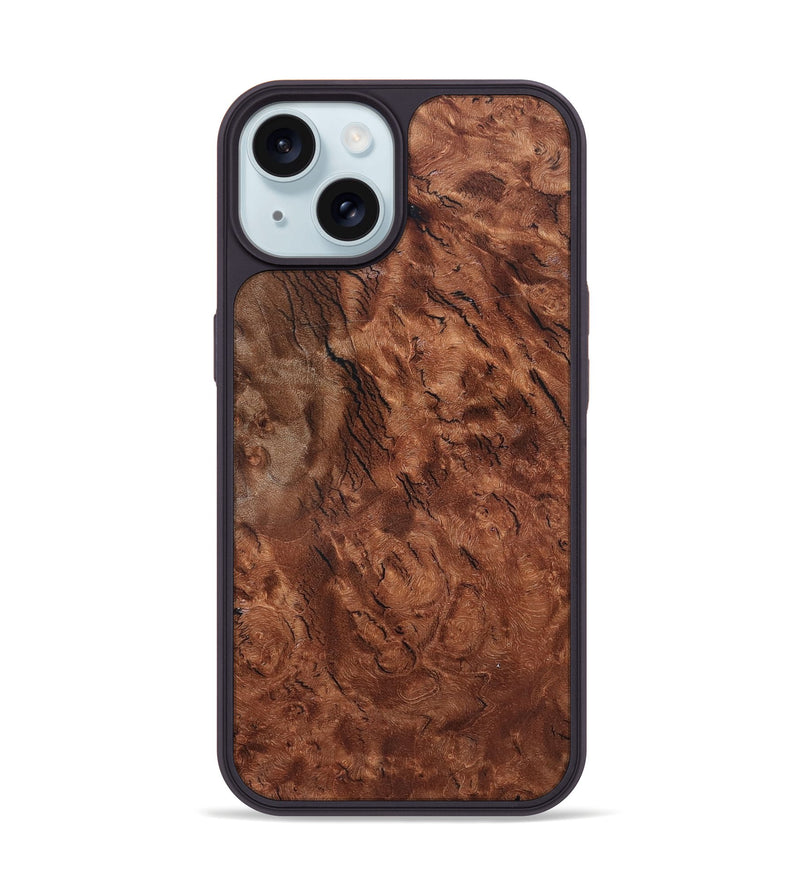 iPhone 15 Wood Phone Case - Denis (Wood Burl, 819317)