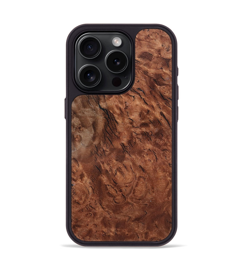 iPhone 15 Pro Wood Phone Case - Denis (Wood Burl, 819317)
