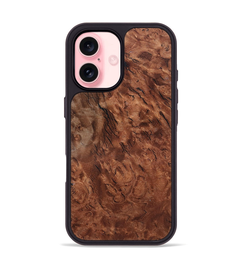 iPhone 16 Wood Phone Case - Denis (Wood Burl, 819317)