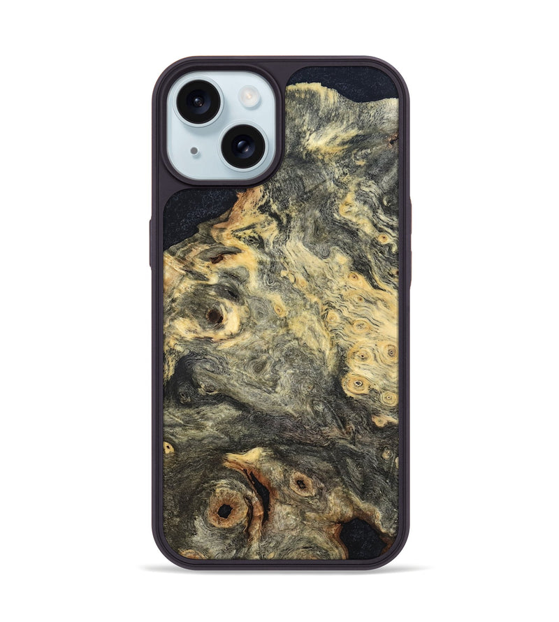iPhone 15 Wood Phone Case - Cheryle (Wood Burl, 819318)