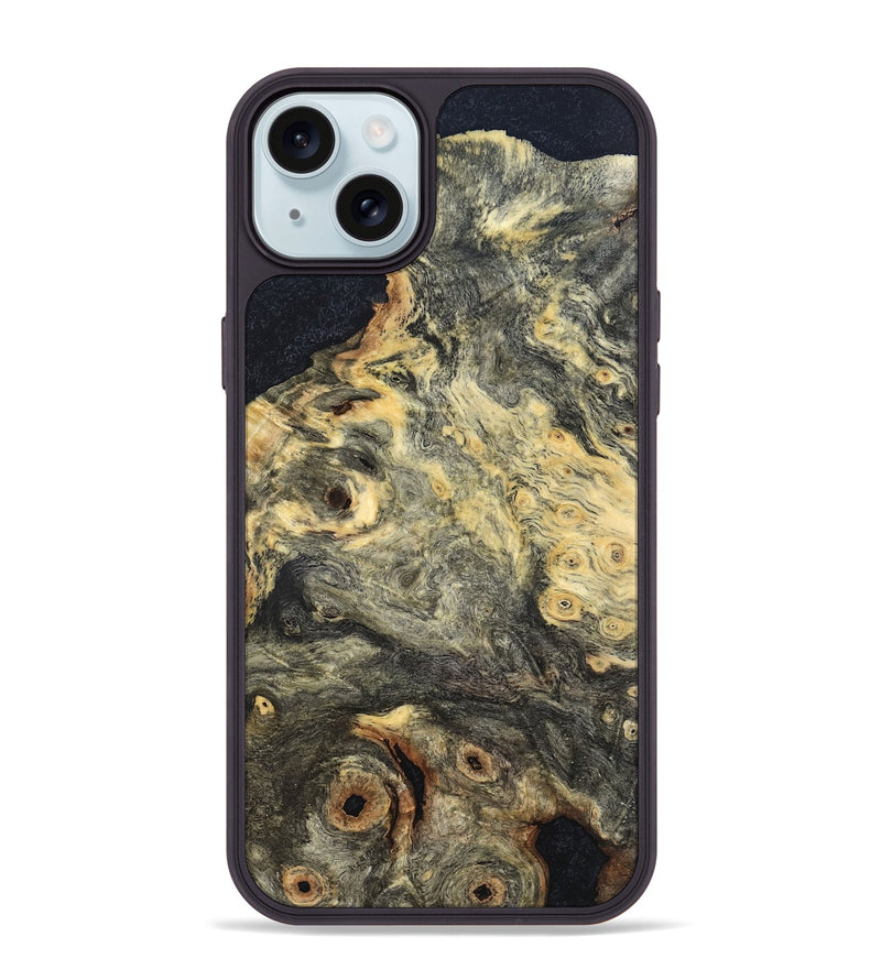 iPhone 15 Plus Wood Phone Case - Cheryle (Wood Burl, 819318)