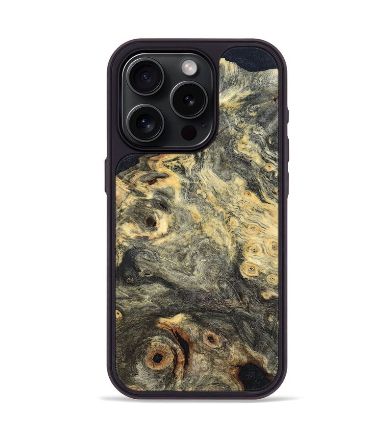 iPhone 15 Pro Wood Phone Case - Cheryle (Wood Burl, 819318)