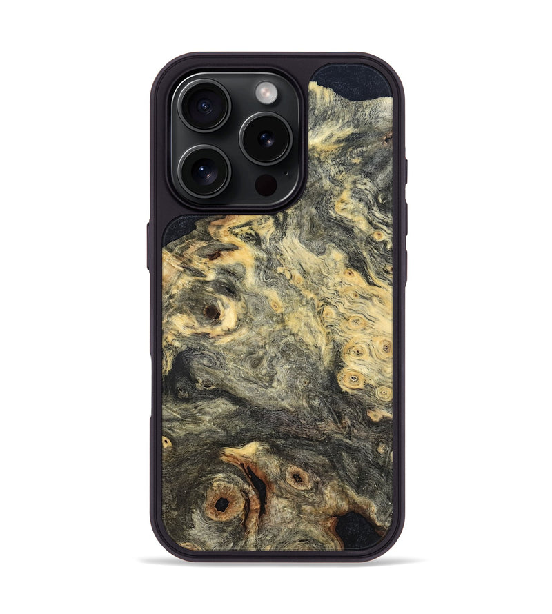 iPhone 16 Pro Wood Phone Case - Cheryle (Wood Burl, 819318)