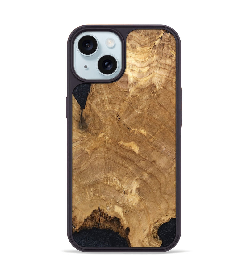 iPhone 15 Wood Phone Case - Jenelle (Wood Burl, 819319)