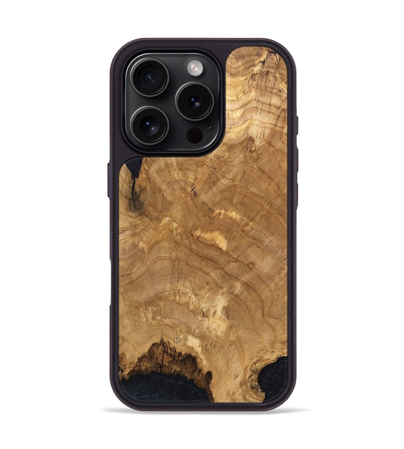 iPhone 16 Pro Wood Phone Case - Jenelle (Wood Burl, 819319)