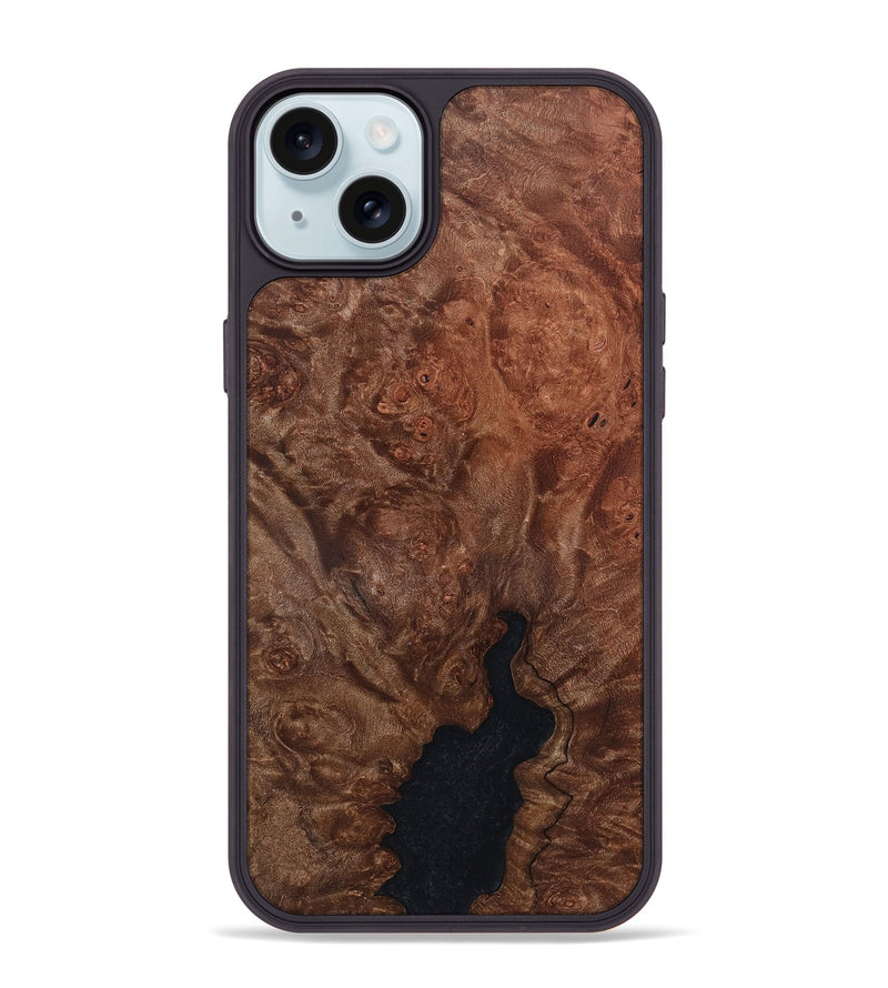 iPhone 15 Plus Wood Phone Case - Kanye (Wood Burl, 819320)