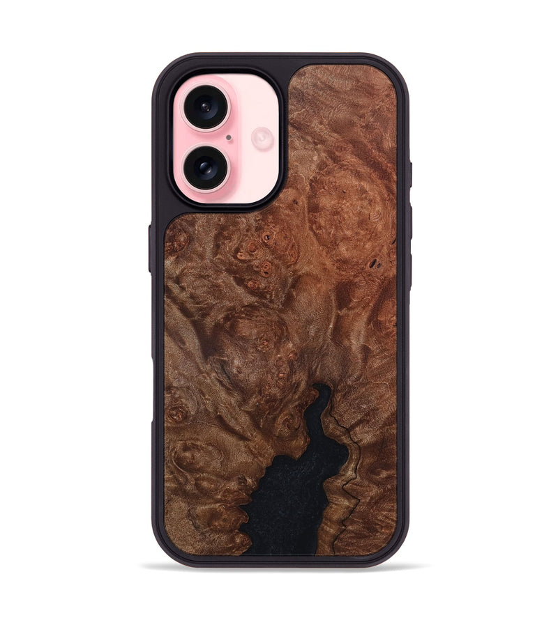 iPhone 16 Wood Phone Case - Kanye (Wood Burl, 819320)