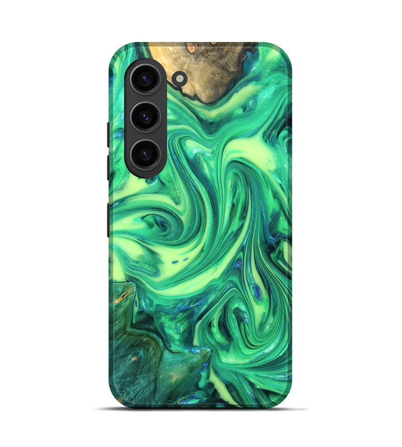 Galaxy S23 Wood Live Edge Phone Case - Zaria (Neon, 819321)