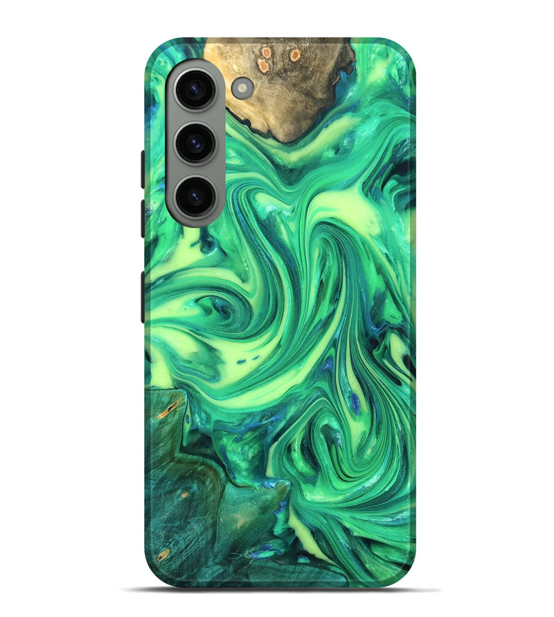 Galaxy S23 Plus Wood Live Edge Phone Case - Zaria (Neon, 819321)