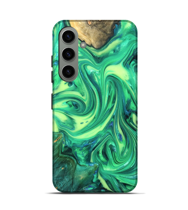Galaxy S24 Wood Live Edge Phone Case - Zaria (Neon, 819321)