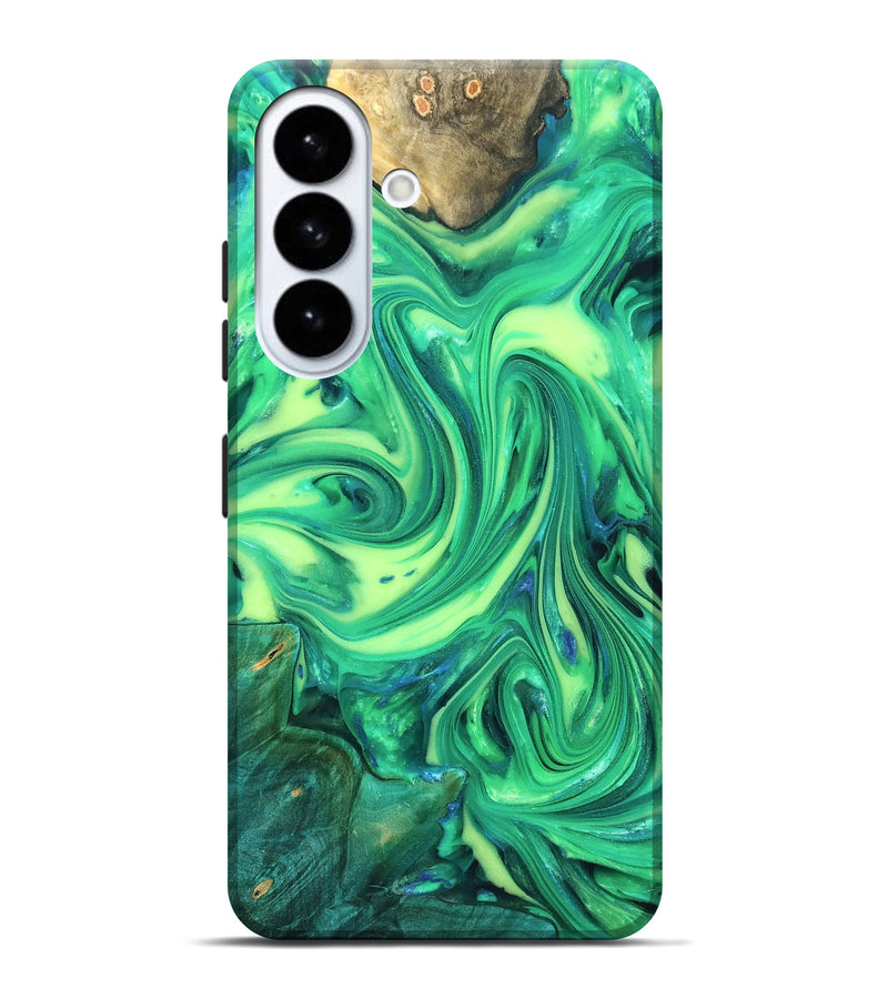 Galaxy S26 Plus Wood Live Edge Phone Case - Zaria (Neon, 819321)