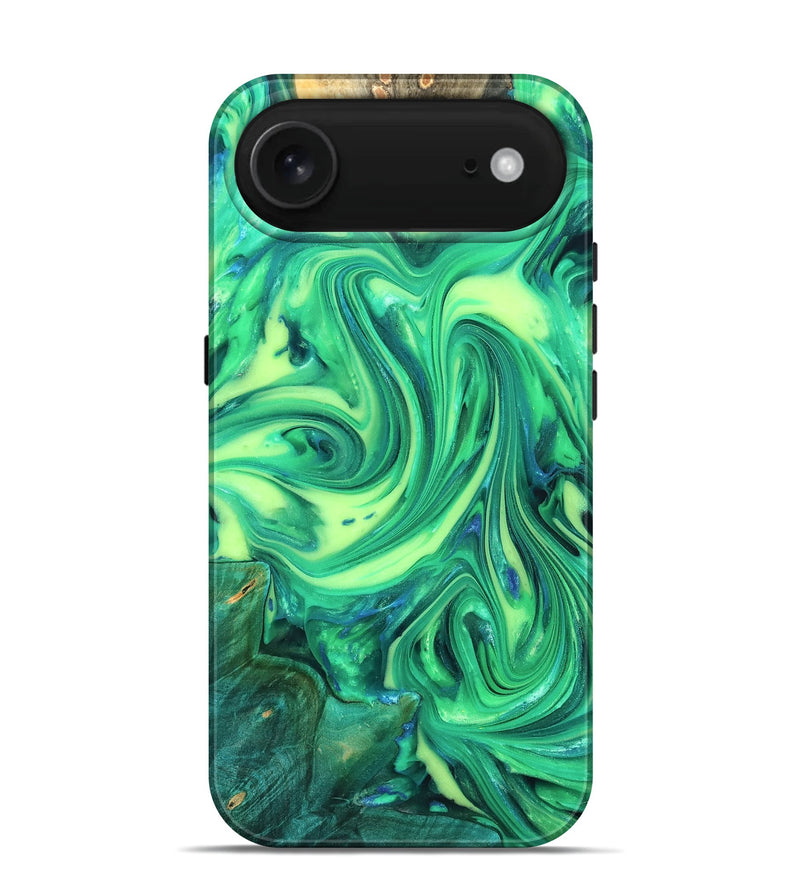 iPhone 17 Air Wood Live Edge Phone Case - Zaria (Neon, 819321)